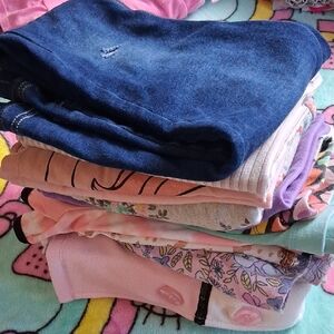 Kids Long Sleeve White and Pink Top